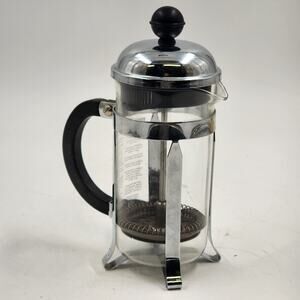 Bodum Chambord French Press Coffee Maker 12 oz 8 Cup Clear Black Original